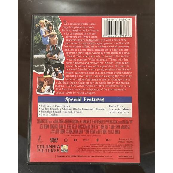 Pippi Longstocking The New Adventures DVD Pre-owned - Picture 2 of 3